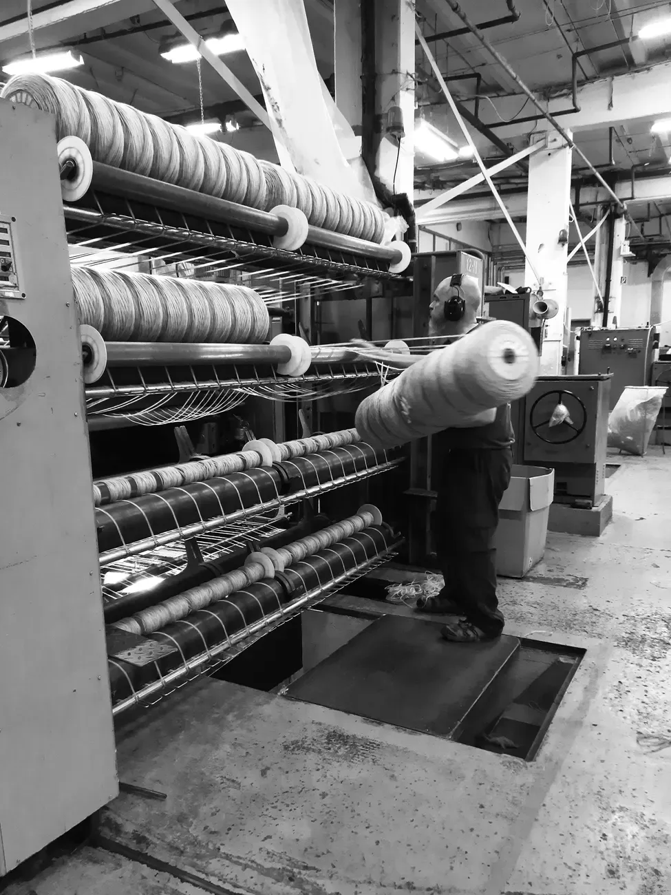 Instalación que representa la experiencia de producción